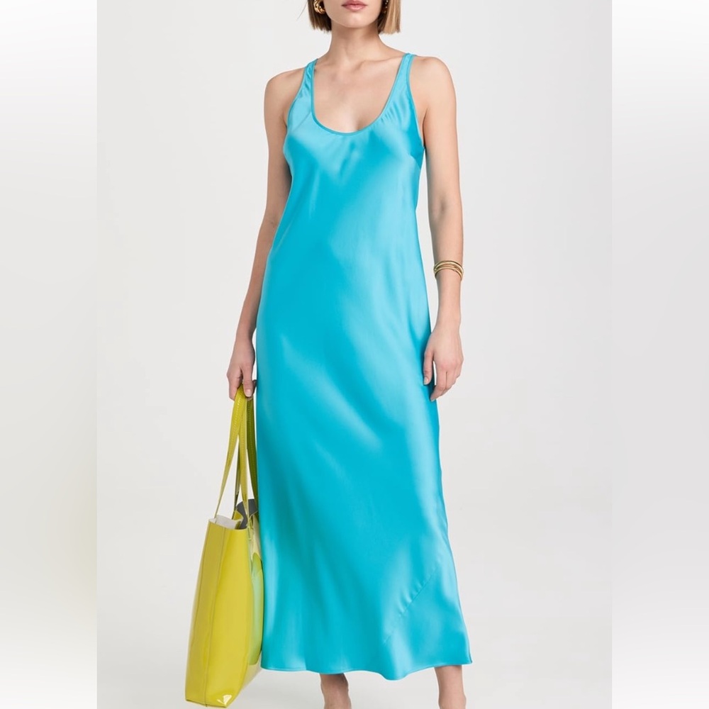 L’agence silk blue dress